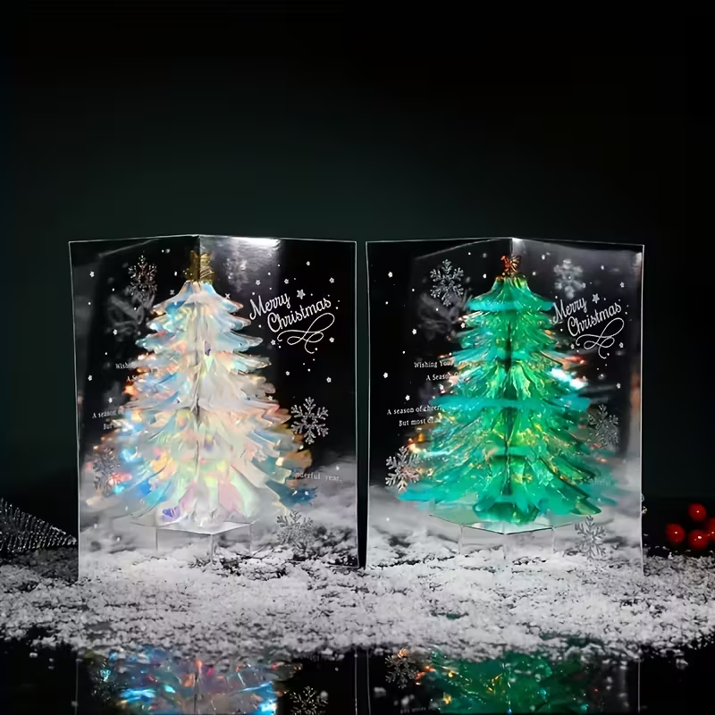 3D Pop-Up Christmas Tree Greeting Card