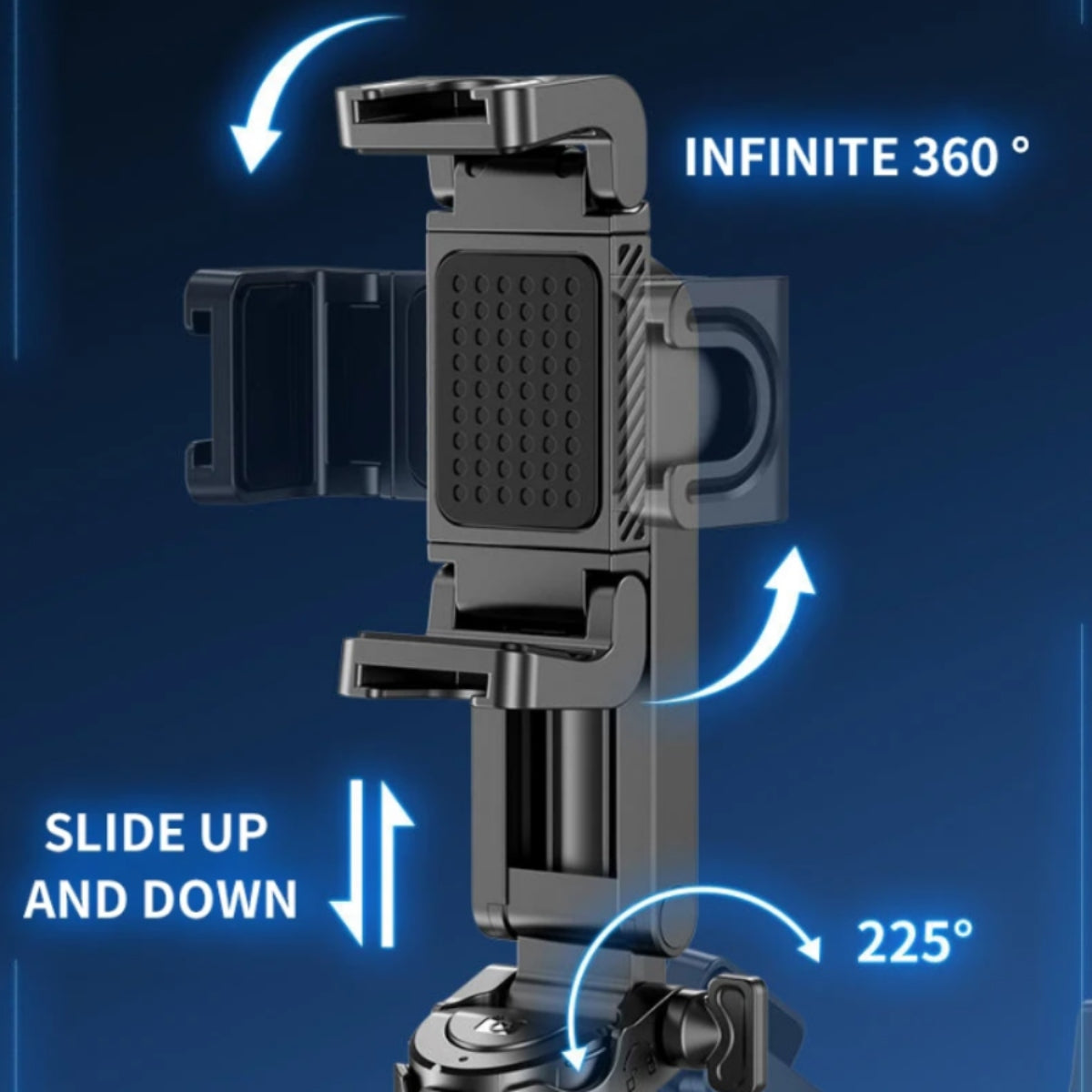 4-in-1 Extendable Selfie Stick Tripod with Detachable Remote